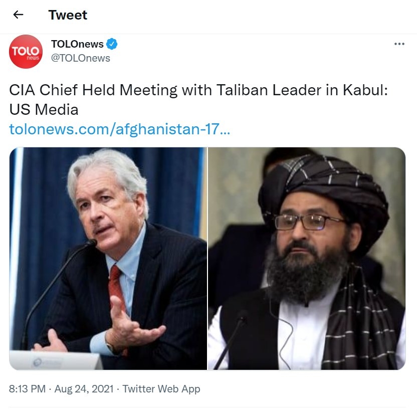 CIA chief Burns met Talib